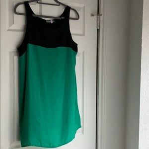 color block shift dress